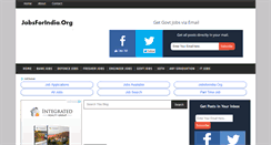 Desktop Screenshot of jobsforindia.org