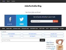 Tablet Screenshot of jobsforindia.org